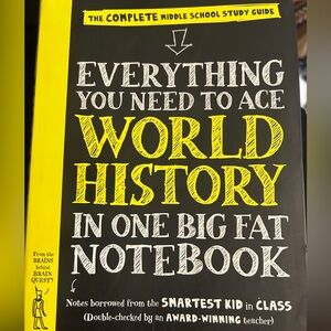 Homeschool world history book 
The complete middle school study guide